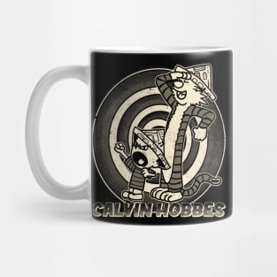 Drawing retro Vintage 80s and 90s funny comic Mug